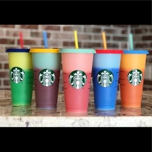 Starbucks color changing cold cups